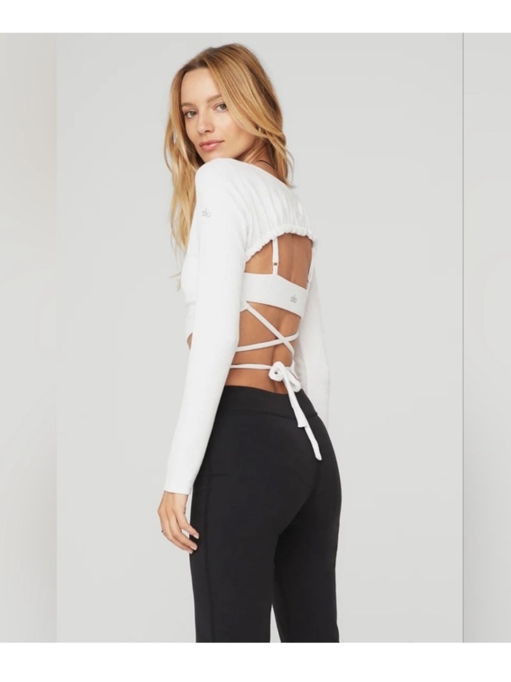 Alo yoga ribbed manifest long sleeve
